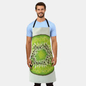 Kiwi Slice-Illustrationsmuster Schürze (Getragen)