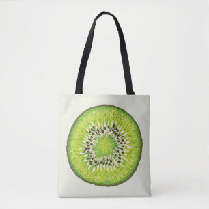 Kiwi Slice-Illustrationsmuster Tasche