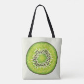 Kiwi Slice-Illustrationsmuster Tasche (Rückseite)