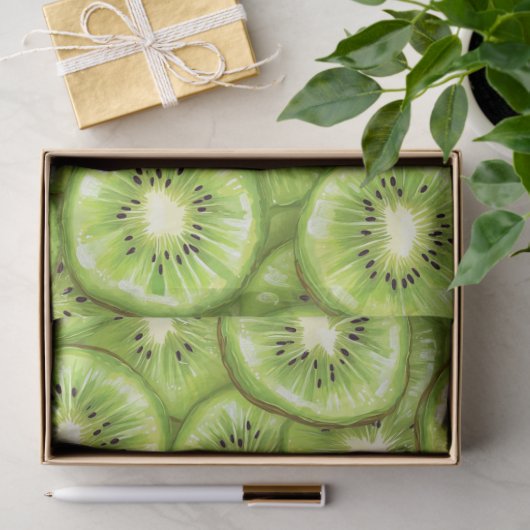 Kiwi Slice Muster-Dekoupage Seidenpapier (Geschenk)