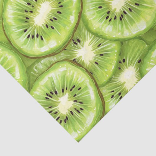 Kiwi Slice Muster-Dekoupage Seidenpapier (Ausschnitt)