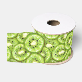 Kiwi Slice Muster Ripsband