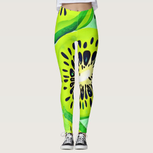 Kiwi Slices: Lebhaft und frisch Leggings