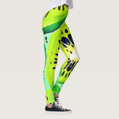 Kiwi Slices: Lebhaft und frisch Leggings (Rechts)