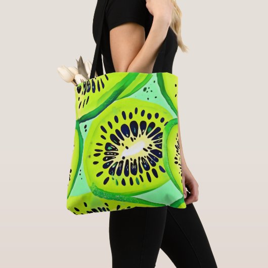 Kiwi Slices: Lebhaft und frisch Tasche (Von Nahem)