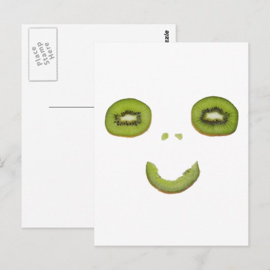 Kiwi - Smile - Postkarte (Vorne/Hinten)