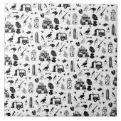 Kiwi Sommermuster TRANS Fliese (Vorderseite)