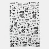 Kiwi Sommermuster TRANS Geschirrtuch (Vertikal)