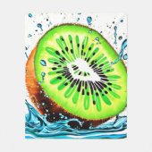 Kiwi Splash of Freshness Fleecedecke (Vorderseite)