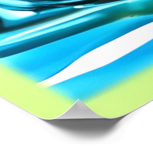 Kiwi Splash of Freshness Poster (Ecke)