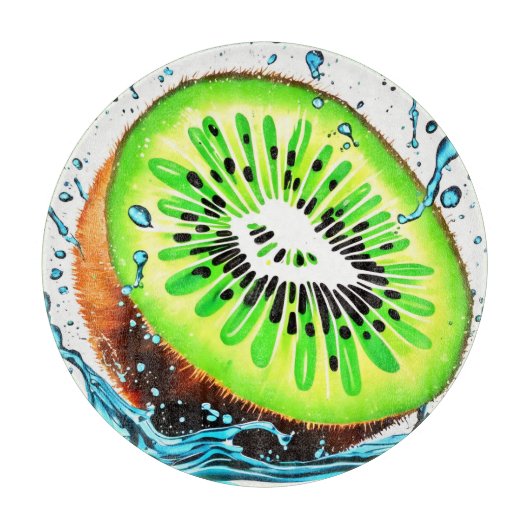 Kiwi Splash of Freshness Schneidebrett (Vorderseite)
