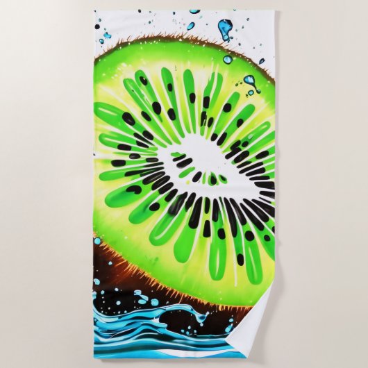 Kiwi Splash of Freshness Strandtuch (Vorderseite)