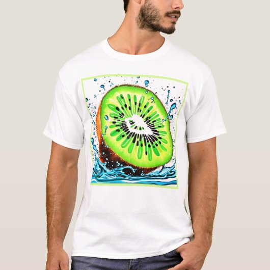 Kiwi Splash of Freshness T-Shirt (Vorderseite)