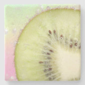 Kiwi splash steinuntersetzer (Vorderseite)