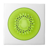 Kiwi Stilisierter Obstschnitt Fliese (Vorderseite)