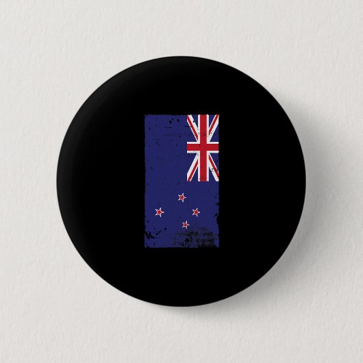 Kiwi-Stolz Reise Urlaub Neuseeland-Flagge Button (Vorderseite)
