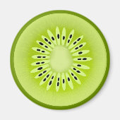 Kiwi Stylized Fruit Slice Magnet (Vorne)