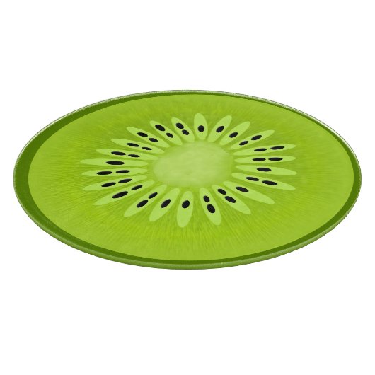 Kiwi Stylized Fruit Slice Schneidebrett (Ecke)