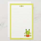 Kiwi-Trüffel-Häschen Briefpapier (Vorne/Hinten)