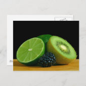 Kiwi und Limon Postkarte (Vorne/Hinten)