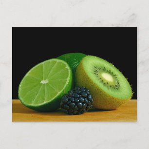 Kiwi und Limon Postkarte