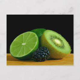Kiwi und Limon Postkarte
