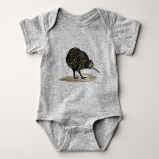 Kiwi-Vogel Baby Strampler (Vorderseite)