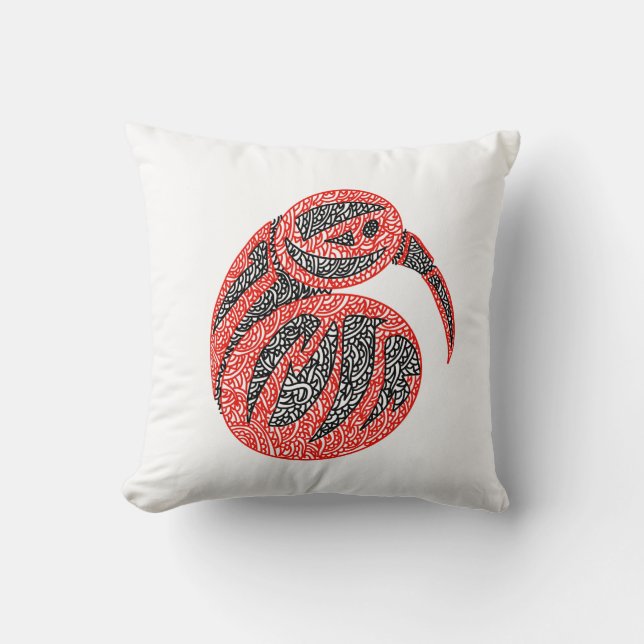 Kiwi-Vogel Kissen (Vorderseite)