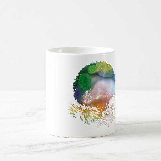 Kiwi-Vogel-Kunst Kaffeetasse (Mittel)