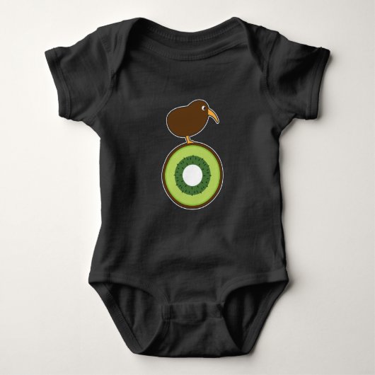 Kiwi-Vogel-lustiges Kiwi-Geschenk Baby Strampler (Vorderseite)