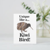Kiwi-Vogel Postkarte (Stehend Vorderseite)