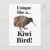 Kiwi-Vogel Postkarte (Vorderseite)