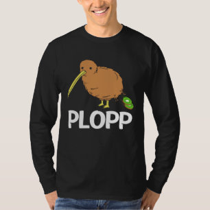 Kiwi-Vogel-Scheiße Kiwi-Frucht-Vogel-Wortspiel T-Shirt