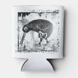 Kiwi-Vogel schwarz-weiß Dosenkühler