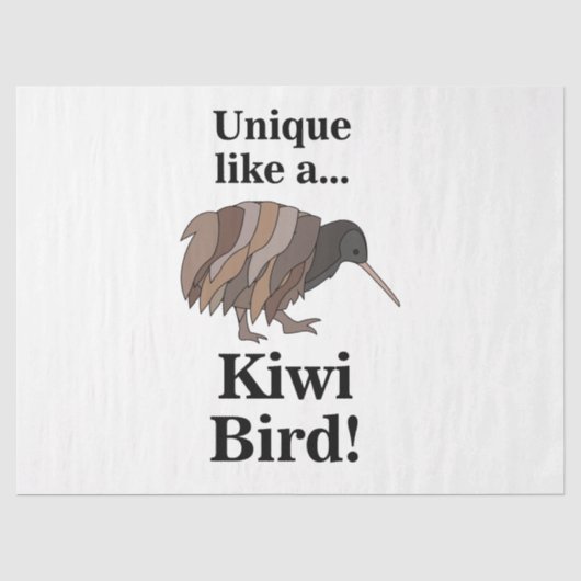 Kiwi-Vogel Seidenpapier (Vorderseite)