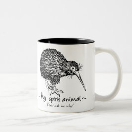 Kiwi-Vogel Zweifarbige Tasse