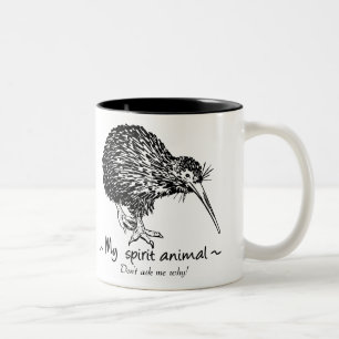 Kiwi-Vogel Zweifarbige Tasse