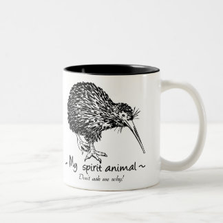 Kiwi-Vogel Zweifarbige Tasse
