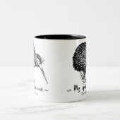 Kiwi-Vogel Zweifarbige Tasse (Mittel)