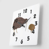 Kiwi-Wall-Uhr Quadratische Wanduhr (Winkel)