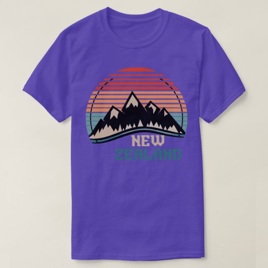 Kiwi Wandergeschenk Backpacker Neuseeland T-Shirt (Design vorne)