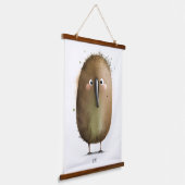 Kiwi Wandteppich Mit Holzrahmen (Gewinkelt)