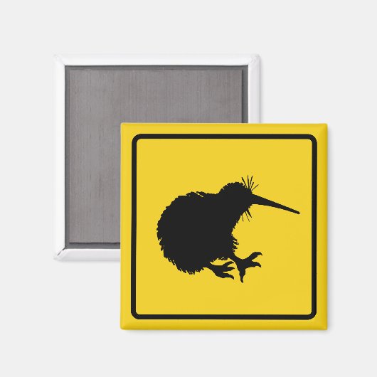 Kiwi Warning Magnet (Vorderseite/Rückseite)