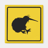 Kiwi Warning Magnet (Vorne)
