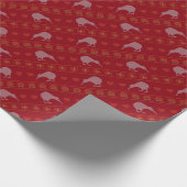 Kiwi-Weihnachten Geschenkpapier (Ecke)