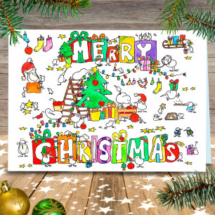 Kiwi Weihnachtsgrüßkarte von Nicole Janes