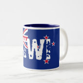 Kiwi Zweifarbige Tasse (VorderseiteRechts)