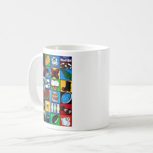 Kiwiana Coffee Tasse (Vorderseite Links)