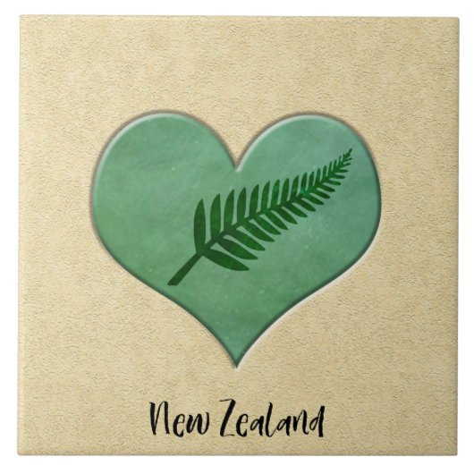 Kiwiana Neuseeland Fliese (Vorderseite)