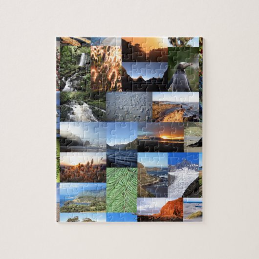 Kiwiana Neuseeland Natur landschaftliche Montage Puzzle (Vertikal)